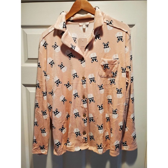 Womens French Bulldog Pajama Combo. Size L - Picture 1 of 5